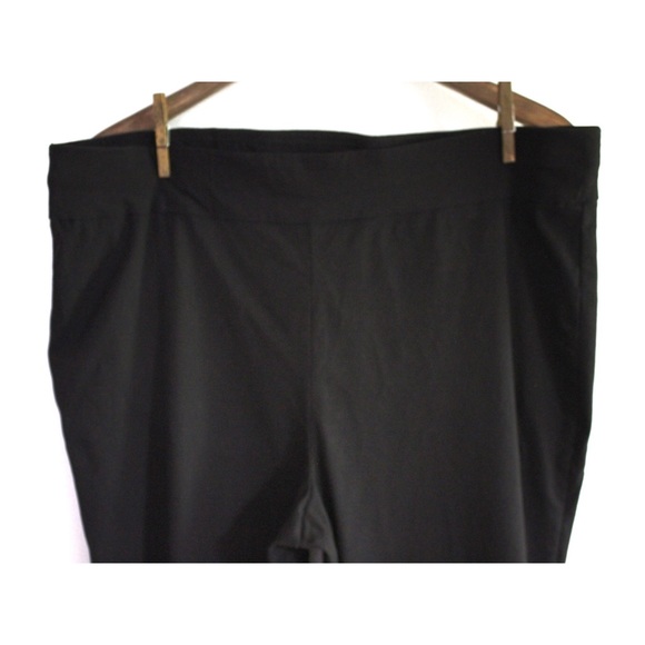 Preowned Zoe + Phoebe Plus Size Black Dress Pants with Embellished Ankles 2X - Picture 3 of 6